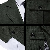  Classico Anni 1920 Retrò Vintage Gilet Il grande Gatsby Costume Per uomo Carnevale Mascherata Balli di fine anno Feste Matrimonio Adulti Gilet Primavera Autunno