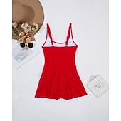 Χαμηλού Κόστους Rash Guards One Pieces-Γυναικεία Μαγιό Μονόχρωμο Προστασία UV Υψηλή Ελαστικότητα Αμάνικο Μαγιό Σέρφινγκ Καταδύσεις Ψαροντούφεκο Καλοκαίρι