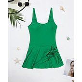 Χαμηλού Κόστους Rash Guards One Pieces-Γυναικεία Μαγιό Μονόχρωμο Προστασία UV Υψηλή Ελαστικότητα Αμάνικο Μαγιό Σέρφινγκ Καταδύσεις Ψαροντούφεκο Καλοκαίρι