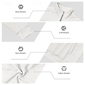 billiga Basic sweatshirts-Herr Tröja Kvartströja med dragkedja Svart Ljusgrå Halv dragkedja Slät Ledigt Dagligen Sport &amp; Utomhus Streetwear Grundläggande Höst Vinter Kläder Pull Tröjor Långärmad