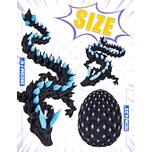 cheap Easter-Easter 3D Printed Dragon Eggs Glow in The Dark Articulated Dragon Toys Cool Dino Fidget Toy Animals Dinosaur Eggs Stocking Stuffers for 4-6 5-7 8-12 Teens Girls Kids Boys Kids