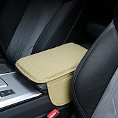 abordables Colgantes y ornamentos para coche-Cojín para caja de reposabrazos de automóvil, bolsa de almacenamiento de doble bolsillo multifuncional, funda de almohadilla de elevación de esponja para caja de reposabrazos central de automóvil.