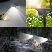 cheap Landscape Lights-Solar Color Changing Spot Lights Outdoor, Waterproof Solar Lights, Multicolor RGB Landscape Spotlight for Garden Yard Driveway Lawn Patio Pathway Christmas Decorations