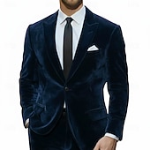 Χαμηλού Κόστους Γιορτή διακοπών-Ανδρικά Σμόκιν Κοστούμια για πάρτι Causal Ρουμπίνι Βυσσινί Φθινόπωρο &amp; Χειμώνας Εφαρμογή Πέτο με Μύτες Πάρτι Καθημερινό Μονόχρωμο Κατά παραγγελία εφαρμογή Σετ 2 τεμαχίων Μονόπετο Ενός Κουμπιού