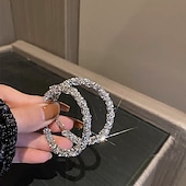 Χαμηλού Κόστους Σκουλαρίκια-1 ζευγάρι Σκουλαρίκι For Γυναικεία Καθημερινά Δρόμος Κράμα Πεπαλαιωμένο Στυλ Ρόμβος