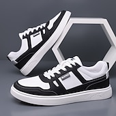 זול סניקרס קז'ואל-נעלי ספורט ספורטיביות לגברים בצבעי כחול כהה ולבן, קלות משקל ונוחות, עיצוב מודרני עם נגיעות כתומות, מושלמות ללבישה יומיומית וטיולים קז'ואליים