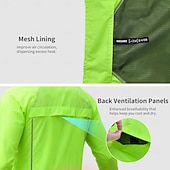 cheap Men's Jackets &amp; Gilets-WOSAWE Men's Windbreaker Cycling Jersey Cycling Jacket High Visibility Waterproof Windproof Cycling Bike Jacket Windbreaker Mountain Bike MTB Road Bike Cycling City Bike Cycling Navy Green Black Bike