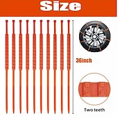 cheap Heating &amp; Cooling-10/20/30pcs Universal Reusable Non-Slip Polyethylene Tire Chains – Universal Anti-Skid Snow Tire Traction Chains for Cars, SUVs &amp; Trucks, Easy Installation, Durable Emergency Winter Driving Aid