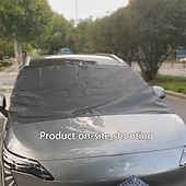 voordelige Voertuigservice-Magnetische all-weather auto-voorruitafdekking met sneeuw- en zonnebescherming. &amp;Privacybescherming - robuuste glazen schermbeschermer met magnetisch bevestigingssysteem, krasbestendig,