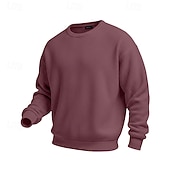 economico Felpe di base-Per uomo Felpa con cappuccio Maglia Velluto a coste Maglione Felpa con cappuccio abbottonata Aalbicocca Nero Bianco Verde chiaro Vino Girocollo Colletto Mao Semplice Testurizzato Casuale Quotidiano
