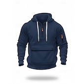  Men's Hoodie Full Zip Hoodie Black Navy Blue Khaki Light Grey Dark Gray Hooded Plain Pocket Daily Sports & Outdoor Holiday Polyester Streetwear Basic Casual Spring Fall Clothing Apparel Hoodies