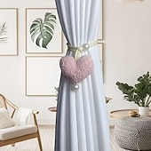 levne Event &amp; Party Supplies-1/2 ks 3D plyšové korálkové závěsy ve tvaru srdce, dekorace na zavazování, síťka proti hmyzu, spona z lana