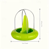 رخيصةأون أدوات وأجهزة المطبخ-قطاعة كيوي يدوية، مقشرة من مادة ABS، أداة مطبخ غير كهربائية للطهي في الهواء الطلق، آمنة للاستخدام مع الطعام، ضرورية للتخييم والنزهات