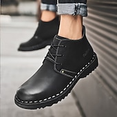 preiswerte Arbeitsschuhe-Lässige gelbe Herren-Ankle-Boots – bequem, stilvoll mit weichem Futter, ideal für legere Hochzeiten und Veranstaltungen im Freien