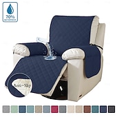 abordables Funda para sillón reclinable-Funda de sofá para mascotas, color sólido, elástica, impermeable, antideslizante, resistente a las manchas, universal, moderna y sencilla, para el hogar, sala de estar, regalo para dueños de mascotas