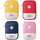 levne Úložiště a organizování-4ks mini přenosná lékařská taška přenosná malá prázdná cestovní mini taška na první pomoc venkovní lékařská záchranná taška multifunkční taška na uložení léků do nouzových situací