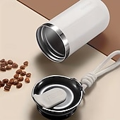 abordables Verres et tasses-Mug isotherme en acier inoxydable de 350 ml et 500 ml – étanche, réutilisable et avec couvercle, convient aux boissons chaudes et froides, cadeau idéal pour hommes et femmes, cadeau parfait pour les