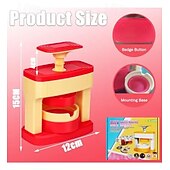 お買い得  30ドルまで下がりました-ピンボタンメーカーマシンのおもちゃ、誕生日用の手作りDIYクラフト