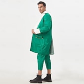  250-jähriges Jubiläum USA Rokoko Barock Outfits langarm George Washington Alexander Hamilton Kolonial Kostüm Herren Karneval Unabhängigkeitstag 4. Juli Erwachsene Mantel Hose Kragen