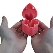 billige Statuer-hjerteformet overraskelsesspøkeboks med hemmelig rom &amp;overraskelsesmekanisme - romantisk nyhetsgave til valentinsdagen, fester, vitser - roseboks for frierier, unnskyldninger, arrangementer