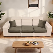 abordables Housse de fauteuil et d'accoudoir de canapé-1/2/3 housses de coussin de canapé en velours argenté élastique uni, style européen, douces et résistantes, idéales pour la décoration et la protection de votre intérieur.
