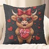 お買い得  枕、挿入物、カバーを投げます-1 個 ベルベット 枕カバー, プリント シンプル カジュアル 方形 伝統的な クラシック