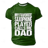  Farsdag Min favorittsaksofonist kaller meg pappa T-skjorte Morsom musiker pappagave menn vintage grafisk kortermet t-skjorte klær s m l xl xxl xxxl