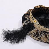 preiswerte Zubehör und mehr-Retro Vintage Mittelalterlich Renaissance Hut Prinz Vampir Edelmann Kostüm Herren Maskerade Party Erwachsene Hut