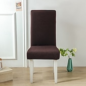 cheap Armchair Cover &amp; Armless Chair Cover-Water Resistant Polar Fleece Stretch Dining Chair Cover Soft Seat Slipcover for Home Kitchen Gift for Family(Not 100% Waterproof)