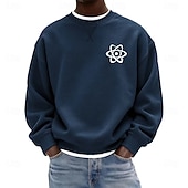 economico Felpe 3D da uomo-Per uomo Grafico Felpa Manica Lunga Felpe Girocollo Classico Athleisure Quotidiano Casa Autunno Inverno Blu Nero Verde Abbigliamento progettista Stampa 3D S M L XL 2XL 3XL