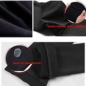 economico Pantaloni e Leggings da Pattinaggio Artistico-pantaloni da pattinaggio artistico da donna e da ragazza, pantaloni da pattinaggio sul ghiaccio, neri, elastici, abbigliamento da pattinaggio per gare di allenamento, termici, caldi, con