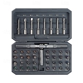 رخيصةأون أجهزة الاختبار والكشف-مجموعة مفكات براغي مغناطيسية متعددة الوظائف 42 في 1 مع 40 رأسًا لتجميع الأثاث وأجهزة الكمبيوتر