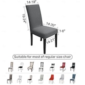 billige stoltrekk-Vanntett stoltrekk tykt jacquard stretch heldekkende ett stykke spisestuestoltrekk bordstolsett 2 4 6 deler