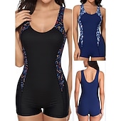 abordables Rash Guards de Una Pieza-Mujer Camiseta Protección Solar Surf Traje de baño Trajes de baño Bloqueo de color Protección UV Elástico Sin Mangas Bañadores Surf Playa Vocación Verano