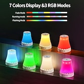 tanie Lampy stołowe-Lampka nocna reagująca na gesty, z regulowanym na wysokość drążkiem, zmieniająca 7 kolorów &amp;Lampa stołowa z 3 trybami RGB i bezdotykowym sterowaniem gestami, bezstopniowo ściemnialna lampka nocna do