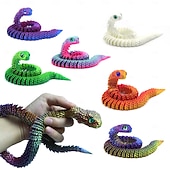 cheap Easter-Easter Eggs, Snake Egg with 3D Printed Snake, Year of The Snake 2025, 3D Printed Snake, Executive Desk Toys, Articulated Snake, Fidget Toys Gifts for Easter Adults