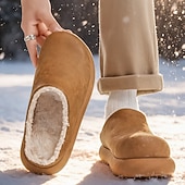 economico Zoccoli e pianelle da uomo-comode scarpe slip-on da uomo foderate in pelliccia: morbide, calde, perfette per ricevimenti di nozze rilassati e riunioni al chiuso