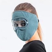 abordables chauffage et refroidissement-Masque d'hiver chaud en polaire, coupe-vent, unisexe, avec protection des oreilles et visière intégrale, cagoule coupe-vent pour la moto et le ski