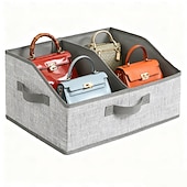 abordables Rangement et organisation-1 grand organisateur mural avec poignées - panier de rangement en tissu à structure ajourée pour vêtements, serviettes, couvertures, portefeuilles et chapeaux - design classique et peu encombrant pour