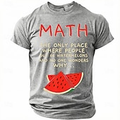  Math The Only Place Where People Buy 66 Watermelons And No One Wonders Why Funny T Shirt Sarcastic Science Math Teacher Student Nerd Geek Men Grey Tee Clothing Apparel S M L XL XXL XXXL