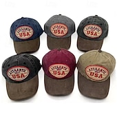 preiswerte Patriotische 250 Hüte-Herren Unisex Hut zum 250-jährigen Jubiläum der Vereinigten Staaten Baseballkappe Sonnenhut Trucker-Kappe Blau Wein Baumwolle Verstellbar Patriotisch Urlaub Sport Täglich Outdoor Streetwear Flagge