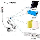 baratos Luzes decorativas-Lâmpada de posição de costura DC5V com alimentação USB, ponto/linha/cruz, infravermelha, magnética, para torno.
