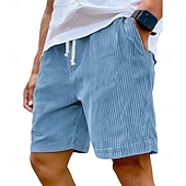 ieftine Pantaloni scurți casual-Bărbați Pantaloni Scurți Pantaloni scurți casual Pantaloni scurți din velur Cordon Talie elastică Culoare solidă Confort Lungimea genunchiului Zilnic În aer liber Haine de strada Vacanță Modă Negru
