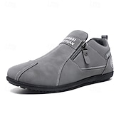 economico Scarpe Casual Slip-On-scarpe slip-on beige da uomo con tomaia morbida: comode scarpe da tutti i giorni per un abbigliamento casual e un comfort che dura tutto il giorno