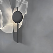 baratos Candeeiros de Parede de interior-Aplique de parede moderno, aplique de parede refletivo em aço inoxidável, luz quente moderna de 300lm para quarto, sala de estar, corredor e escada.