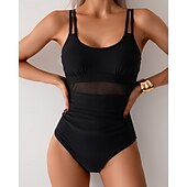 זול רש גארדים One Piece-בגדי ריקוד נשים בגד ים אחיד רשת הגנת UV גמישות גבוהה ללא שרוולים בגדי ים גלישה צלילה שנרקול קיץ