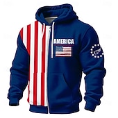  4 juillet 2026 250e Jour du Souvenir T-shirt à capuche designer pour hommes avec drapeau américain mode urbaine quotidien