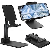 ieftine Depozitare  &amp; Organizare-Suport telefon pliabil cu 3 bucăți, suport telefon desktop, unghi și înălțime reglabile, compatibil cu toate telefoanele de 4-10 inci, ideal pentru birou și utilizare pe tabletă