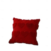 tanie Trendy poduszkowe-Poszewka na poduszkę w kształcie serca z nadrukiem 2D na sofę i łóżko, miękka poduszka dekoracyjna do salonu, sypialni, wystroju domu