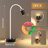 billige Bordlamper-Sensorlampe med justerbar stang, bordlampe med berøringsfri bevegelseskontroll, nattbordlampe for soverom/stue